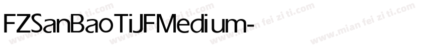 FZSanBaoTiJF Medium字体转换